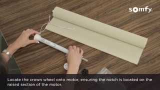 Somfy 28 RTS Motorised roller blind assembly [upl. by Werra]