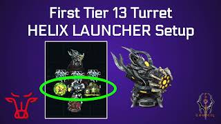 Battle Pirates Helix Launcher BUILD and POSITIONING  First Tier 13 Turret [upl. by Ayanej]