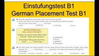 Einstufungstest B1  German Placement Test B1 [upl. by Anyehs777]