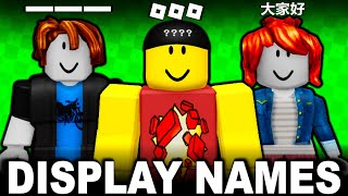 UPDATED DISPLAY NAME TRICKS ARE SO EASY NOW Roblox Logo Japanese Chinese Spaced [upl. by Deehan646]