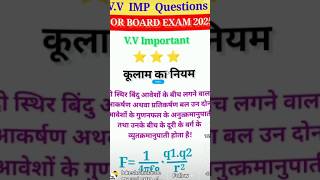 कूलाम का नियमphysich12th2025mostimpquestion2025upboard [upl. by Ewall854]