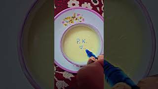 Dedicated to all P K ♥️lovers ytshorts teaart artistic song ytchannel [upl. by Zipporah]