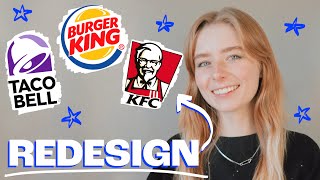 Redesigning Popular Fast Food Logos [upl. by Malynda]