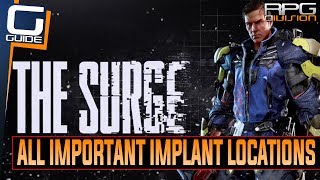 The Surge  All Necessary Implant Locations Vital Boosts Vital Injections Adrenaline Shunt [upl. by Thurlow]