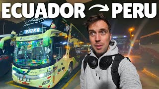 How to travel Ecuador to Peru via Overnight Bus Cuenca to Mancora bus [upl. by Wake639]