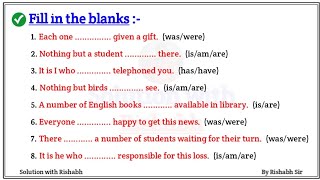 Fill in the blanks with correct form of verbs  Choose the correct form of verbs Fill in the blanks [upl. by Pedrotti]