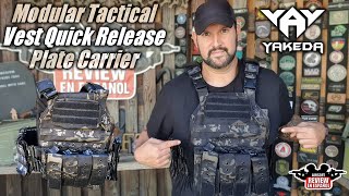 YAKEDA Tactical quick release plate carrier vest VT60263 [upl. by Aynik]