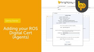 How to add your ROS Digital Bureau Cert to BrightPay  Getting Started [upl. by Edlihtam]