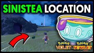 WHERE TO FIND SINISTEA ON POKEMON SCARLET AND VIOLET [upl. by Eenahpets841]