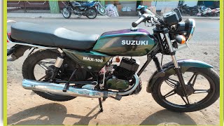 Suzuki Max 100  1985 Bike Restoration  modification [upl. by Ssitruc]