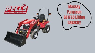 Massey Ferguson GC1723 Lifting Capacity [upl. by Bastian]