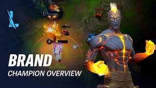 Brand Champion Overview  Gameplay  League of Legends Wild Rift [upl. by Novrej896]