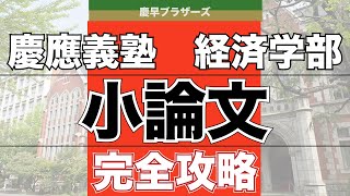 【小論文受験生必見】慶應義塾大学経済学部の小論文完全攻略 [upl. by Nevla675]