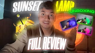 Sunset light unboxing amp Review  sunset lamp unboxing amp Review  sunset light  sunset lamp sunset [upl. by Itsrejk]