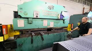 PIRANHA  ALLSTEEL 95TON X 10 HYDRAULIC PRESS BRAKE [upl. by Dorkus]