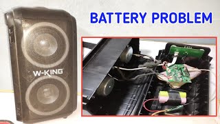 Wking T9 Bluetooth speaker repair Battery problem [upl. by Dnalel]