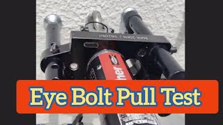 Eye Bolt Pull Test  Civil Works [upl. by Buskus]