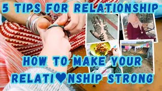 How to make your relationship strong 💞  5 tips to make husband amp wife relation strong ✅️ [upl. by Ventura]