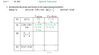 Class 7  Maths  Ex 101  Q2 ii e h [upl. by Tegan476]