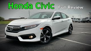 2017 Honda Civic Sedan Full Review  Touring EXL EXT EX amp LX [upl. by Poland]