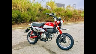 Honda Monkey  First mods [upl. by Fitzpatrick]