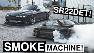 This SR22 S14 Kouki is a 450BHP SMOKE MACHINE  EntityMFG [upl. by Ferullo855]