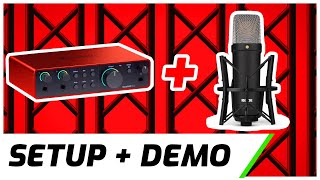 Focusrite Scarlett 2i2 amp Rode NT1  Setup amp Demo [upl. by Tniassuot219]