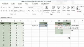 Excel 2013  BASE  Neue Funktion [upl. by Noryak]