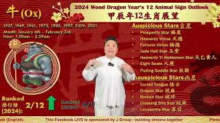 The Ox  2024 Chinese Zodiac 12 Animal Signs Outlook [upl. by Alekin350]