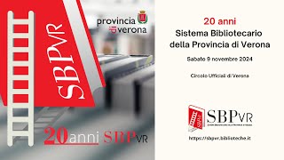 20 anni del Sistema Bibliotecario della Provincia di Verona con Paolo Mieli e Loredana Lipperini [upl. by Auhesoj]