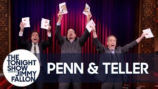 Penn and Teller Teach The Tonight Show a Card Trick to Find Love [upl. by Nerrag]