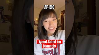 AP Bio Part 20 LigatedGated Ion Channel☢️ apbio apbiology biology science biochemistry fyp [upl. by Hacceber]