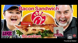 Reaction to NEW ChickfilA Maple Pepper Bacon Sandwich Review [upl. by Adnalu]