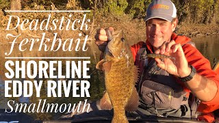 River Smallmouth Suspending Jerkbaits Which Shoreline Eddies Are Best [upl. by Frances]