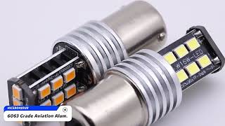 Auto Lighting System 2835 15SMD Car LED Light Bulb Reverse Lamp Canbus LED W16W T15 Turn Signal Lam [upl. by Burl]