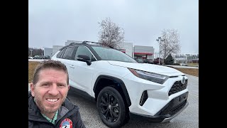 2024 Toyota RAV4 Hybrid XSE Wind Chill PearlMidnight Black Metallic [upl. by Elletnwahs]