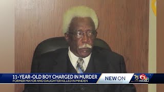 Louisiana 11yearold facing murder charge of former Minden mayor [upl. by Henka]