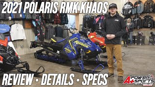 2021 Polaris RMK Khaos Review vs Pro RMK 850 Full Details and Specs [upl. by Aniakudo]