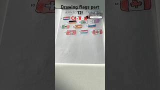 Drawing flags part 12 🇨🇦 [upl. by Basilius]