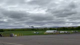 Geisinger Life Flight landing at the Forty Fort Airport May 2023 n487lf [upl. by John949]