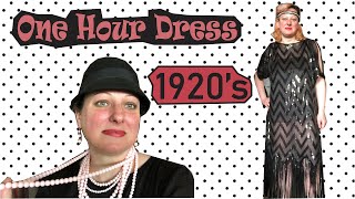 1920s One Hour Dress Roaring Twenties  How to Make a Flapper Dress [upl. by Gilles925]