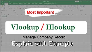 VLOOKUP AND HLOOKUP IN EXCEL  VLOOKUP FUNCTION  HLOOKUP FUNCTION [upl. by Ignacia586]