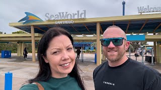 So we visited SeaWorld San Diego 🐬 but first Denny’s 🥞 [upl. by Akina]