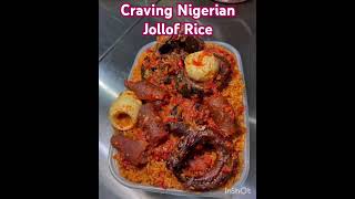 Craving Nigerian Jollof Rice shorts [upl. by Derwon]