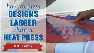 How to Press Designs Larger than a Heat Press [upl. by Accem]