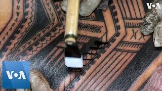 Traditional Samoan Tattoo Ritual [upl. by Perron]