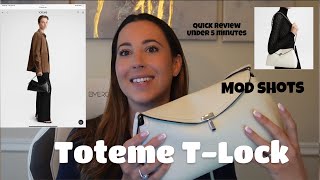 Toteme TLock bag Quick Review  Mod shots  Color Questions  Jessica Quick [upl. by Yannodrahc]