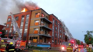 Incendie à Montréal 1015  19 Juillet 2013 [upl. by Riker]