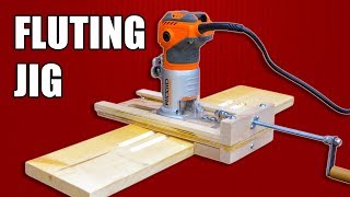 Adjustable Fluting Jig  Mini Router Jig [upl. by Elagiba]