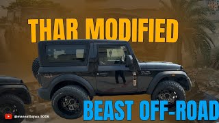 Mahindra thar modified  20inches beast offroad alloys  pioneer loud music systemdsp9200 viral [upl. by Burkitt]